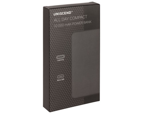 Внешний аккумулятор Uniscend All Day Compact 10000 мAч, белый