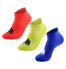 Набор из 3 пар спортивных носков Monterno Sport, красный, зеленый и синий