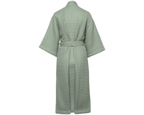 Халат вафельный женский Boho Kimono, зеленая мята