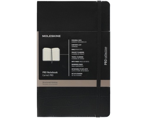 Записная книжка Moleskine Professional Large, черная