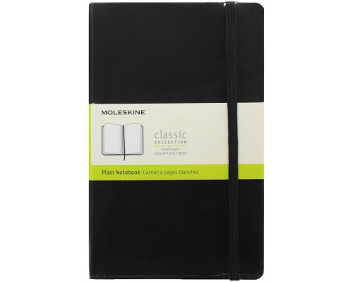 Записная книжка Moleskine Classic Large, без линовки, черная