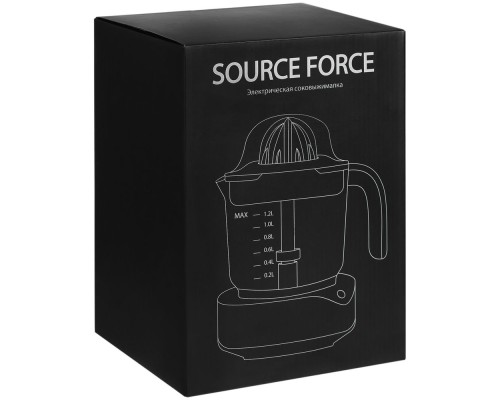 Электрическая соковыжималка для цитрусовых Source Force, серебристо-черная