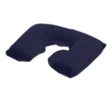Надувная подушка под шею в чехле Sleep, темно-синяя