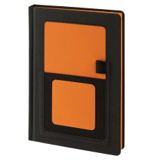 Ежедневник Mobile, недатированный, черно-оранжевый