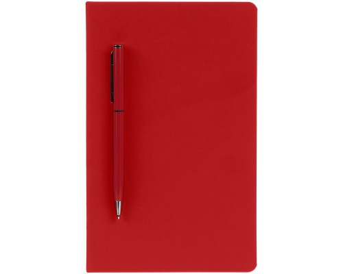 Ежедневник Magnet Shall с ручкой, красный