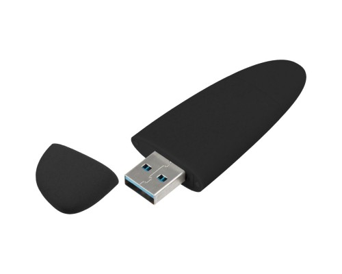 Флешка Pebble Type-C, USB 3.0, черная, 16 Гб