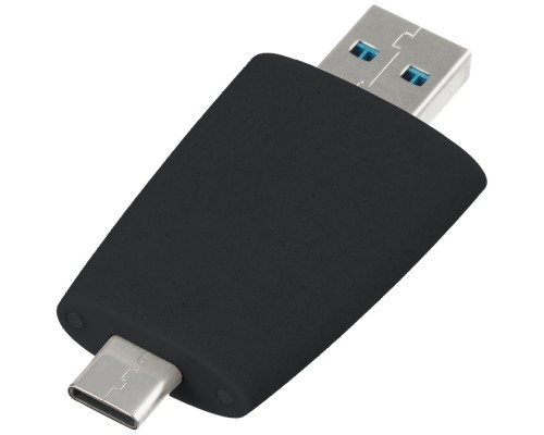 Флешка Pebble Type-C, USB 3.0, черная, 16 Гб