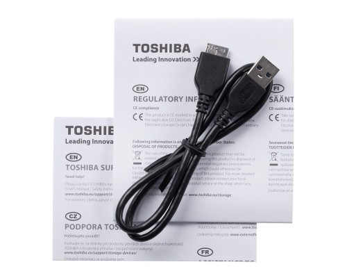 Внешний диск Toshiba Canvio, USB 3.0, 1Тб, черный