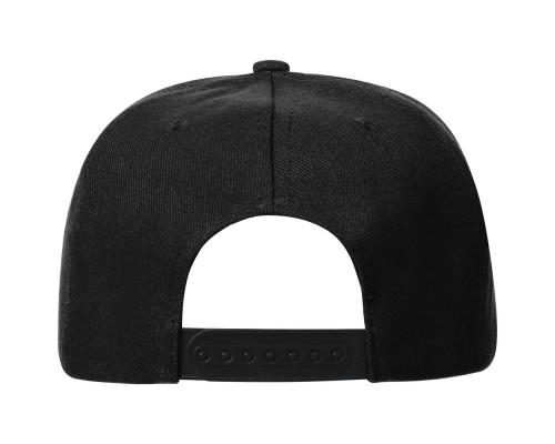 Бейсболка Snapback с прямым козырьком, черная