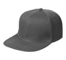 Бейсболка Snapback с прямым козырьком, серая