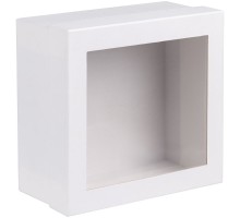 Коробка Teaser с окном, белая