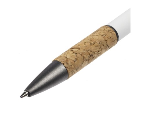Ручка шариковая Cork, белая