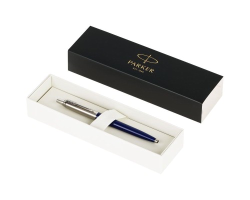 Ручка шариковая Parker Jotter Originals Navy Blue Chrome CT, темно-синяя