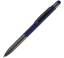 Ручка шариковая со стилусом Digit Soft Touch, синяя