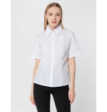 Рубашка женская с коротким рукавом Collar, белая