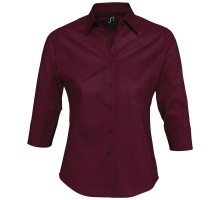 Рубашка женская с рукавом 3/4 Effect 140, бордовая