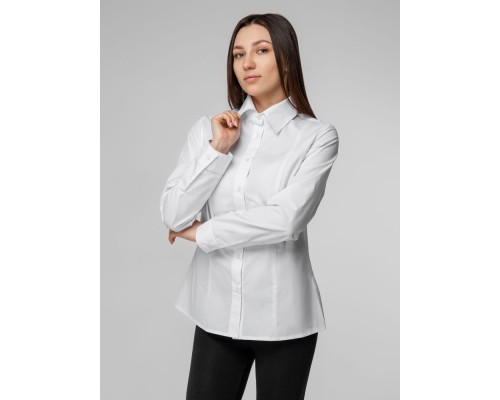 Рубашка женская с длинным рукавом Collar, белая