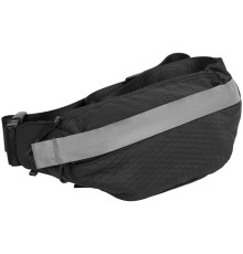 Поясная сумка tagBag со светоотражающим элементом, черная
