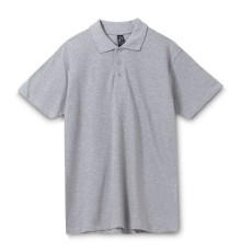 Рубашка поло мужская Spring 210, серый меланж