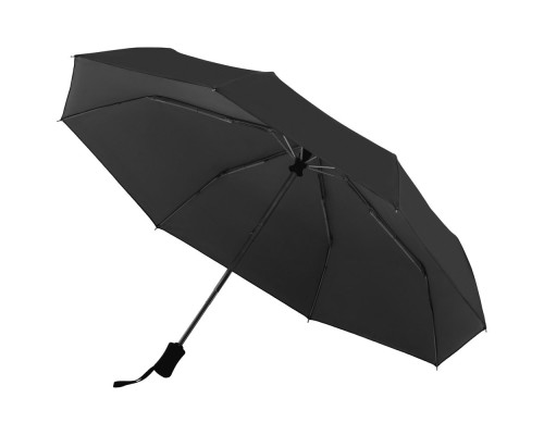 Зонт складной Manifest Color со светоотражающим куполом, черный