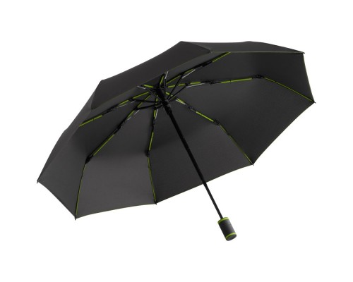 Зонт складной AOC Mini с цветными спицами, зеленое яблоко