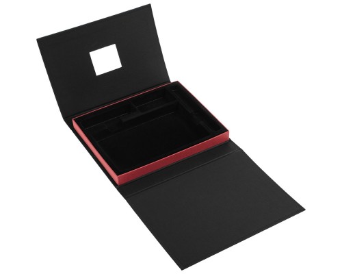 Коробка Plus, черная с красным