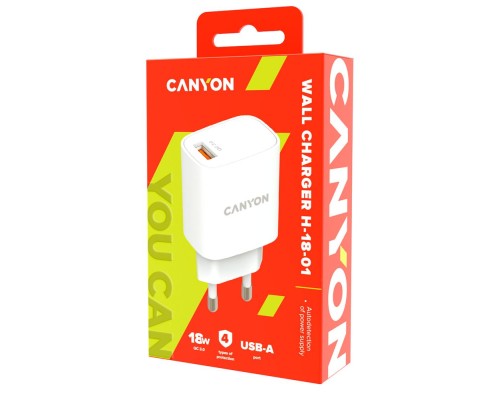 Сетевое зарядное устройство Canyon Quick Charge