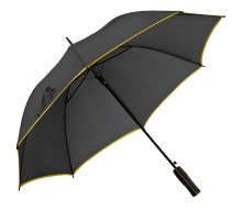 Зонт-трость Jenna, черный с желтым