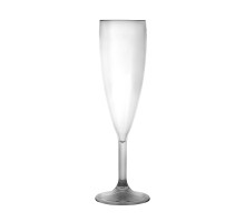 Бокал для шампанского 180 мл, прозрачный поликарбонат, прозрачный