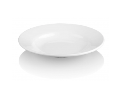 Тарелка глубокая 21 см, поликарбонат, белый