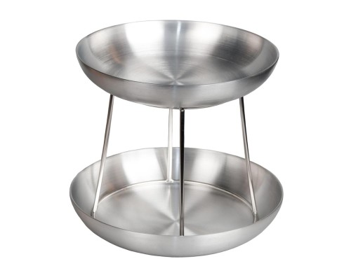 Этажерка 2 яруса d 24/22 см h21,3 для подачи морепродуктов нерж/алюм. P.L. Proff Cuisine