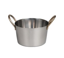 Кастрюля для подачи 13,7/11,7 см h8,1 см 1050 мл круглая нерж. ручки Antique P.L. Proff Cuisine