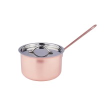 Кастрюля сотейник для подачи 8,8 см h5,8 см 265 мл с крышкой Copper нерж. P.L. Proff Cuisine