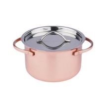 Соусник 90 мл d 6,6 см h3,8 см круглый с крышкой Copper нерж. P.L. Proff Cuisine