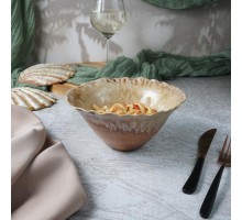 Салатник 650 мл d 19,5 см h9 см Pearl Coral Flower Frutti di Mare P.L. [4]