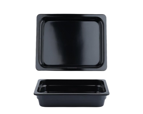Гастроемкость 1/2 h65 мм пластик меламин 315*255*65 мм 4 л Black P.L. Proff Cuisine