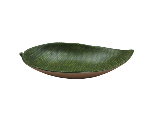 Блюдо 23*13*3,5 см овальное Лист Green Banana Leaf пластик меламин P.L. Proff Cuisine