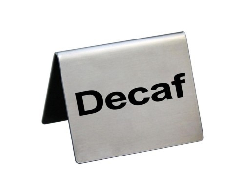 Табличка "Decaf" 5*4 см, сталь, P.L. Proff Cuisine