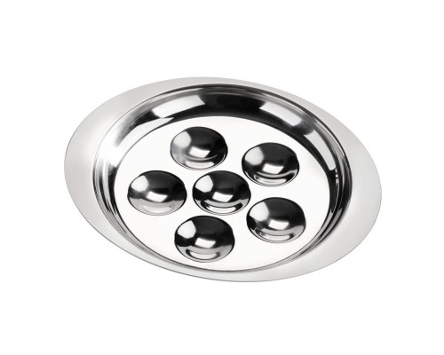 Блюдо для подачи улиток 6 ячеек 19,3*16,5*2,6 см нерж. P.L. Proff Cuisine