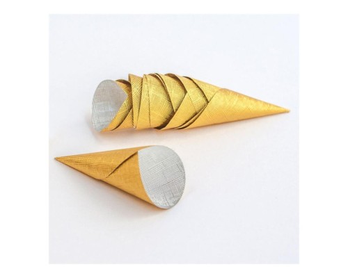Конус-тарталетка алюминиевая 5,8*2,2 см, золотая, 7500 шт, Garcia de PouИспания
