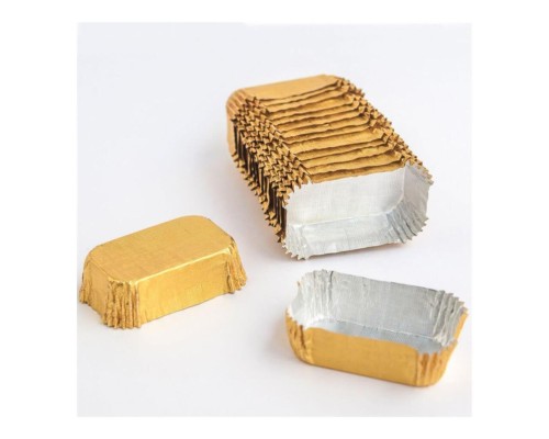 Тарталетка алюминиевая 4,7*3,7*1,5 см, золотая, 1000 шт, Garcia de PouИспания