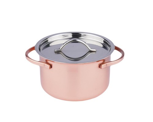 Кастрюля для подачи 11 см h5,5 см 250 мл с крышкой Copper нерж. P.L. Hotelware