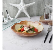 Салатник 500 мл d 21,5 см h5,5 см Light Brown Crush Spots Frutti di Mare P.L. [1]