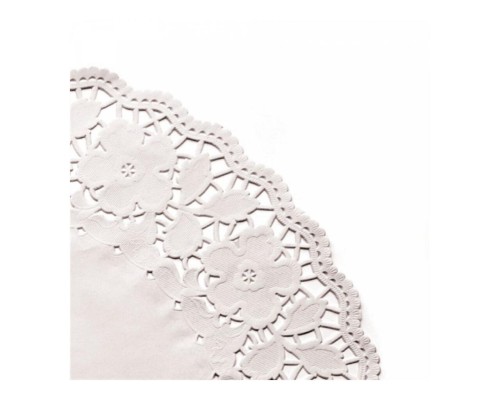 Салфетка ажурная белая d 31 см, 250 шт/уп, Garcia de PouИспания