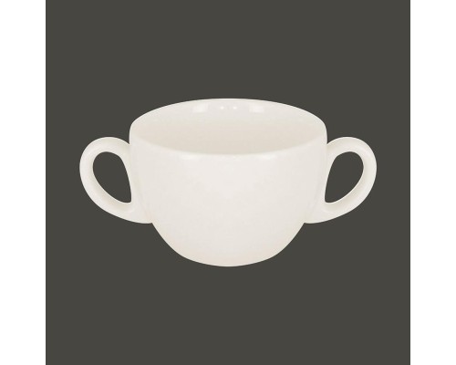 Бульонница с двумя ручками RAK Porcelain Barista 280 мл, h 6,3 см