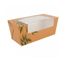 Коробка картонная для сэндвича с окном 12,4*12,4*5,5 см, 25 шт/уп, Garcia de PouИспания