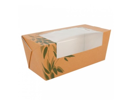 Коробка картонная для сэндвича с окном 12,4*12,4*5,5 см, 25 шт/уп, Garcia de PouИспания