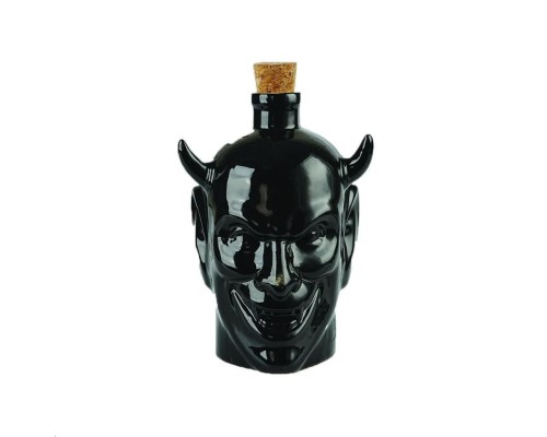 Бутылка графин 0,67 л "Damn Black" d 11,5 см h17 см керамика B'Guys P.L.- Barbossa