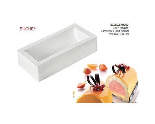 Форма кондитерская Silikomart BUCHE/1 25*9 см, h 7 см, силикон, Италия