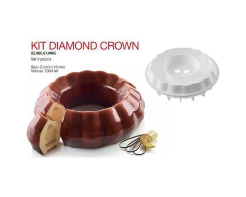 Форма кондитерская Silikomart KIT DIAMOND, силикон, 24*7,5 см, Италия